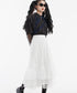 Sleeve Mesh Blouse